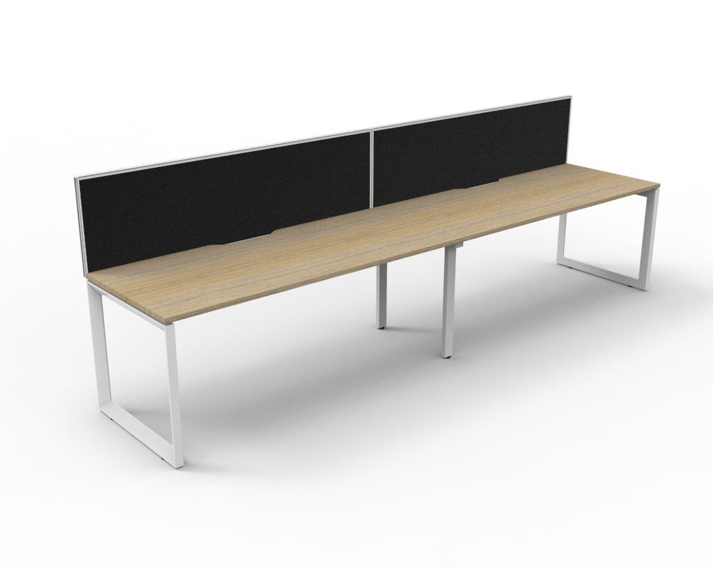 Loop 2 Person Single Sided Workstation - With Screen